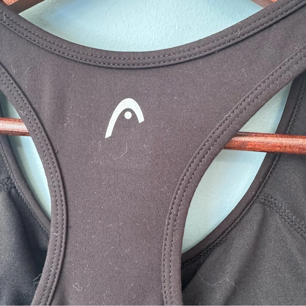 Head Sleeveless Tennis Dress with Shelf Bra in Black. Women’s Small - Picture 7 of 10